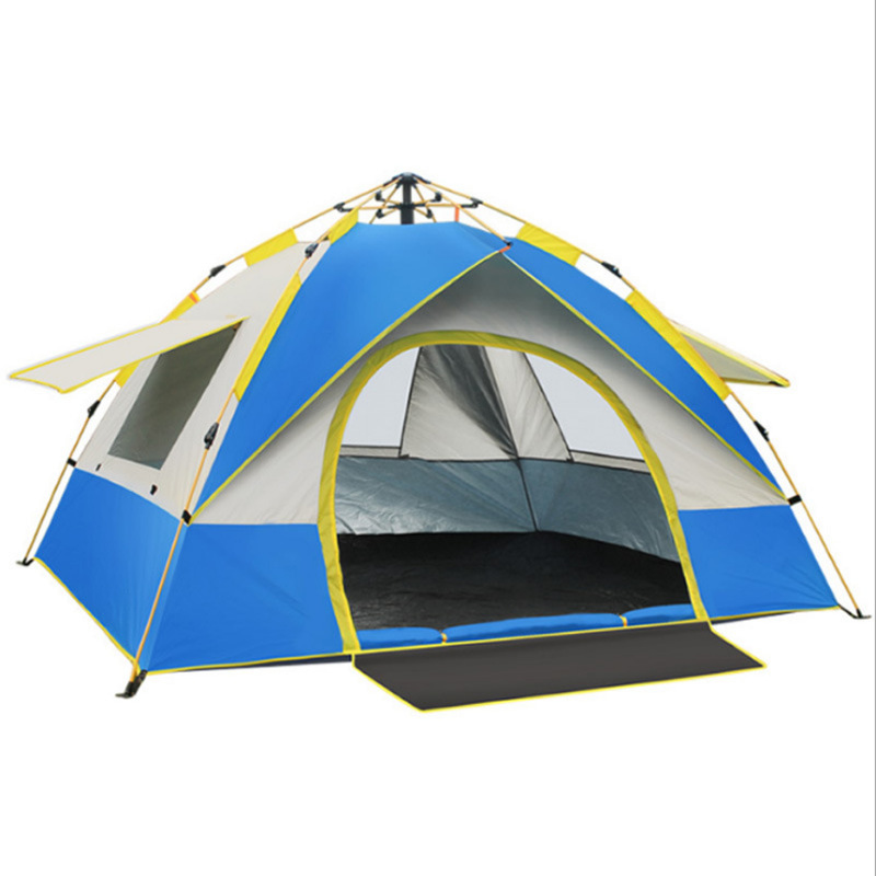 Cheap Goat Tents Fully Automatic Outdoor Camping Self Driving Tent Fishing Tent For Two Persons 3 4 Persons One Door Three Windows Tents Tents